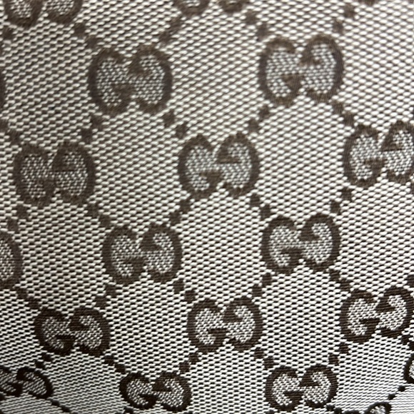 Vintage Gucci Canvas Hobo Bag Purse - Picture 3 of 16